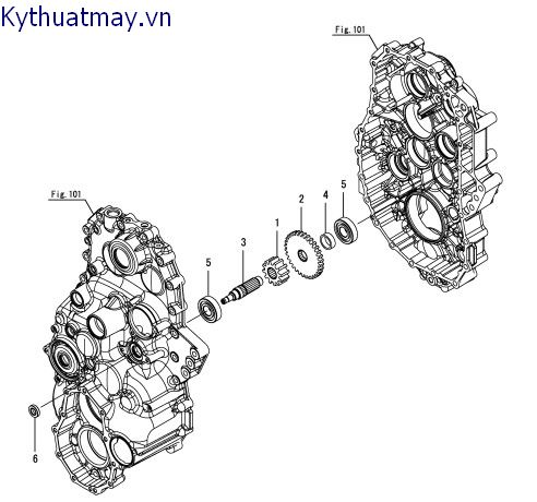 Trục truyền động quay số 3